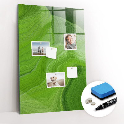 Dry erase magnetic board Waves Abstraction