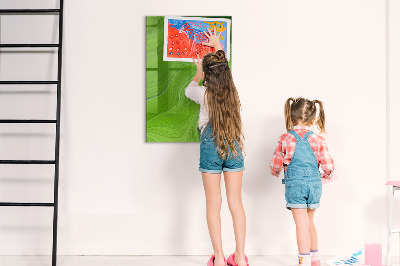 Dry erase magnetic board Waves Abstraction