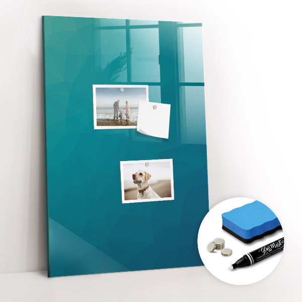 Dry erase board magnetic Geometric Abstraction