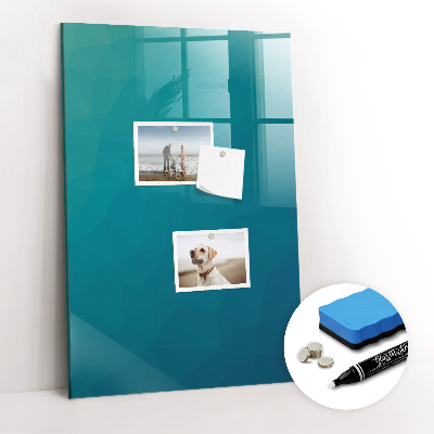 Dry erase board magnetic Geometric Abstraction