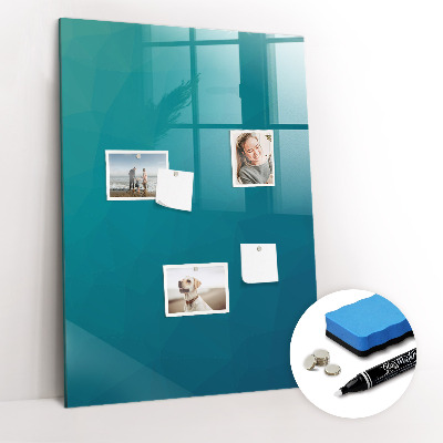 Dry erase board magnetic Geometric Abstraction