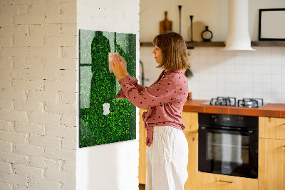 Dry erase board magnetic Fence Leaves Plants