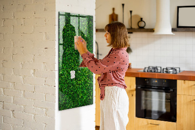 Dry erase board magnetic Fence Leaves Plants