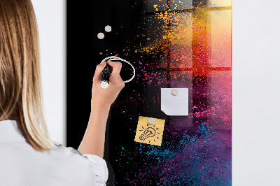 Dry erase magnetic board Colored Powder
