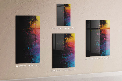 Dry erase magnetic board Colored Powder