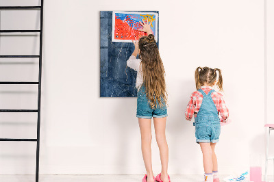 Magnetic Board for Children Decorative Marble