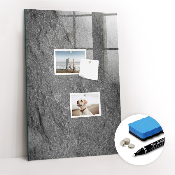 Magnetic Board with Magnets Rock Texture