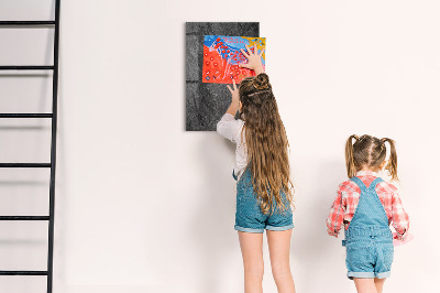 Magnetic Board with Magnets Rock Texture