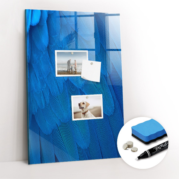 Dry erase magnetic board Bird Feather