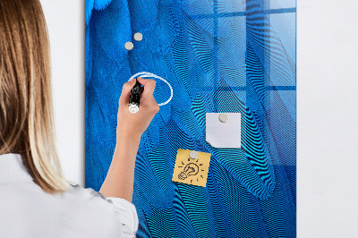 Dry erase magnetic board Bird Feather