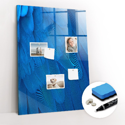 Dry erase magnetic board Bird Feather