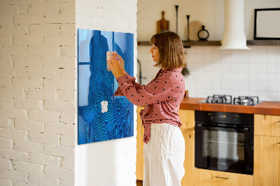 Dry erase magnetic board Bird Feather