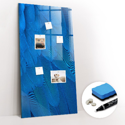 Dry erase magnetic board Bird Feather