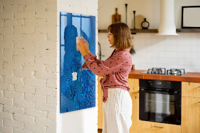 Dry erase magnetic board Bird Feather