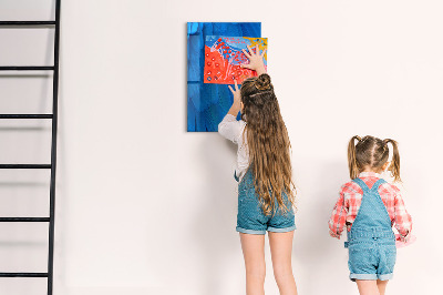 Dry erase magnetic board Bird Feather