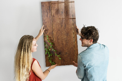Dry erase board magnetic Rustic Wood