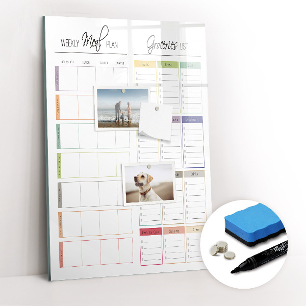 Magnetic marker board Concrete wall