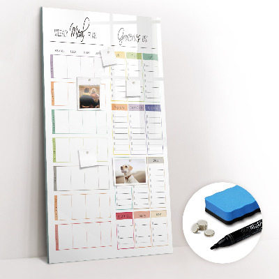 Magnetic marker board Concrete wall