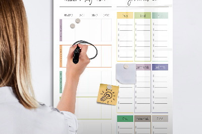 Magnetic marker board Concrete wall