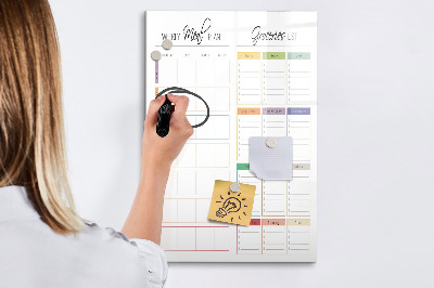 Magnetic marker board Concrete wall