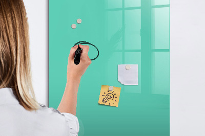 Glass dry erase board magnetic Blue