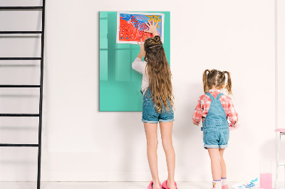 Glass dry erase board magnetic Blue