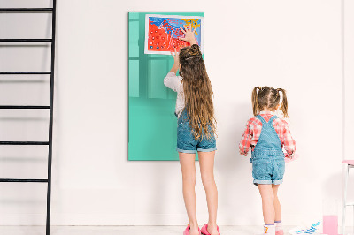 Glass dry erase board magnetic Blue
