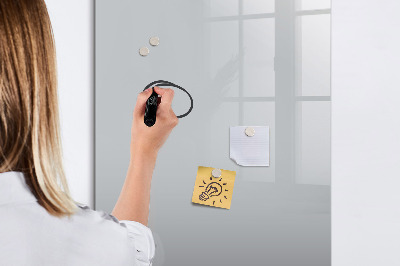 Glass dry erase board magnetic Beige