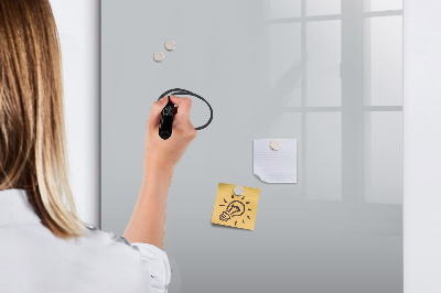 Glass dry erase board magnetic Beige