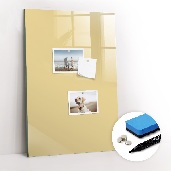 Glass dry erase board magnetic Dark white