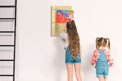Glass dry erase board magnetic Dark white