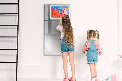 Magnetic board with marker Metal flash