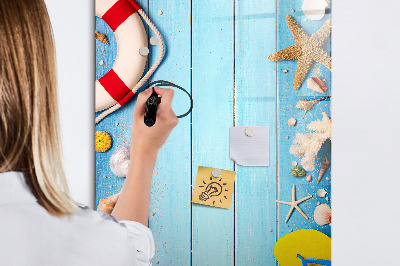 Magnetic board with marker Beach set for enthusiasts