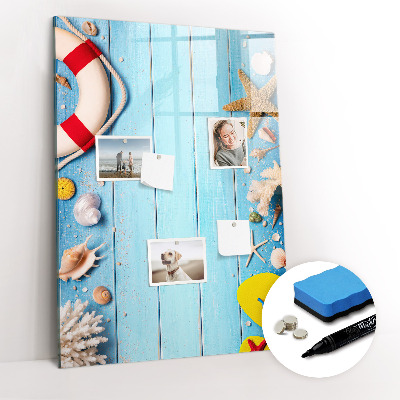 Magnetic marker board Beach set for enthusiasts