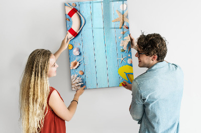 Magnetic marker board Beach set for enthusiasts
