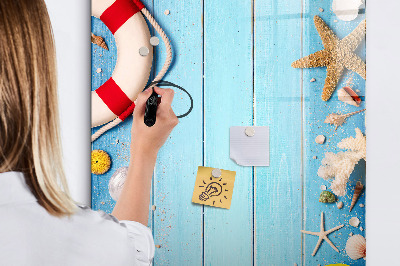 Magnetic board with marker Beach set for enthusiasts