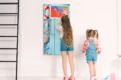 Magnetic marker board Beach set for enthusiasts