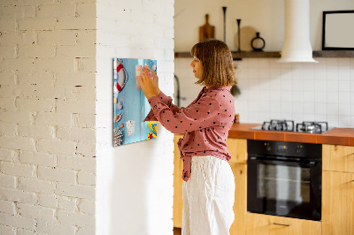 Magnetic marker board Beach set for enthusiasts