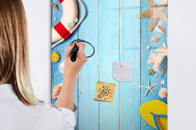 Magnetic board with marker Beach set for enthusiasts