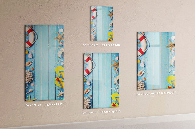 Magnetic marker board Beach set for enthusiasts