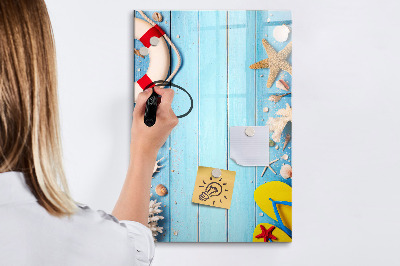 Magnetic marker board Beach set for enthusiasts