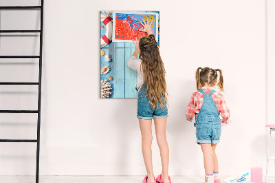 Magnetic marker board Beach set for enthusiasts