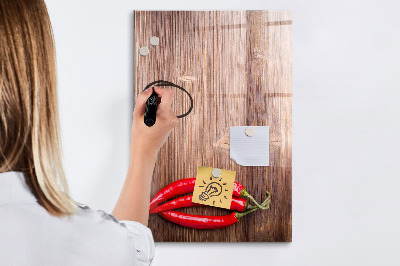 Magnetic marker board Pepper on board