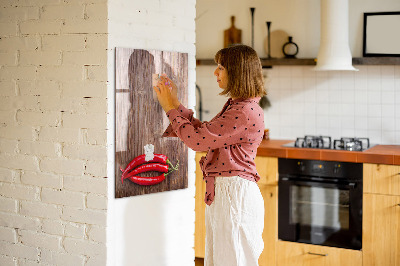 Magnetic marker board Pepper on board