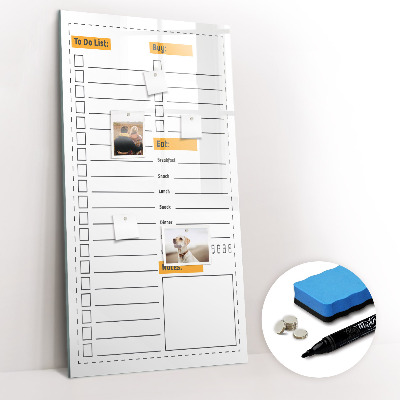 Magnetic drawing board To-do list