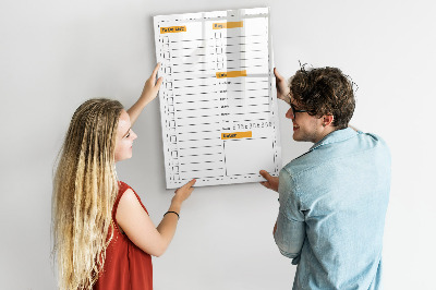 Glass dry erase board magnetic To-do list
