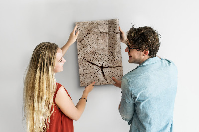 Magnetic board with marker Tree cross section