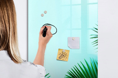 Glass dry erase board magnetic Tropical leaves