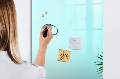 Glass dry erase board magnetic Tropical leaves