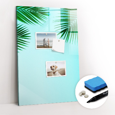 Magnetic marker board Palm leaves